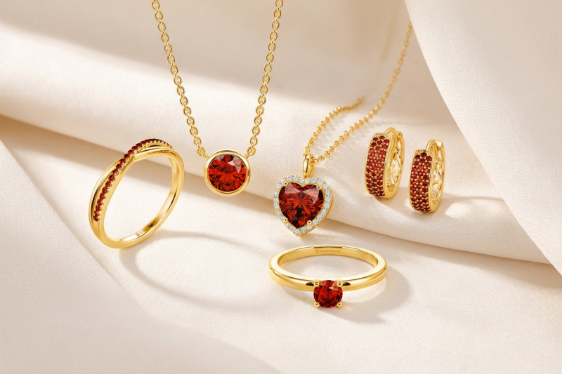 ガーネットジュエリーの着け方・ギフトおすすめ