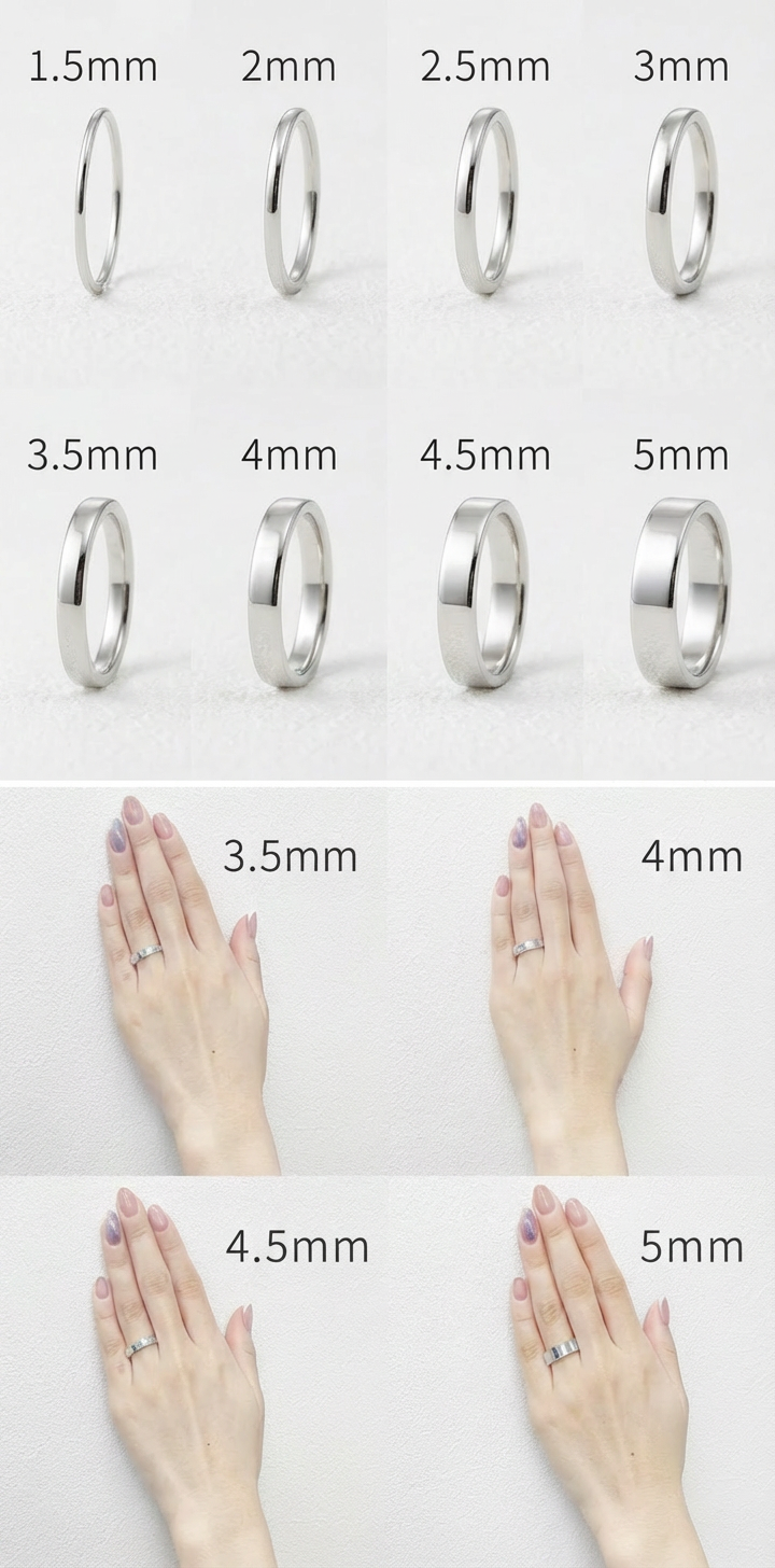 見落としがちなディテール ― アーム（リング幅）