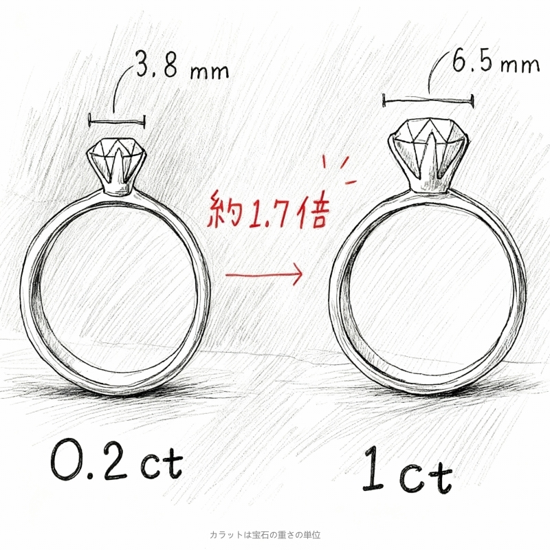 カラットは宝石の重さの単位