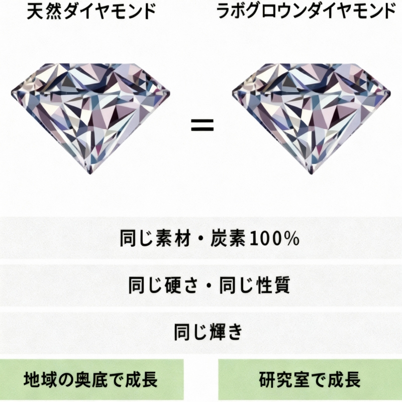 天然ダイヤとラボグロウン比較