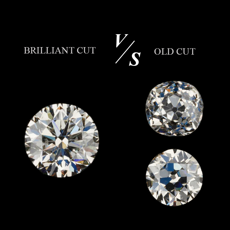 Diamants taille brillant vs taille ancienne : Une comparaison complète